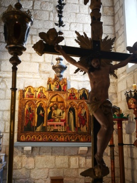 Blaž Jurjev Trogiranin, oltarna pala, crkva Svih Svetih